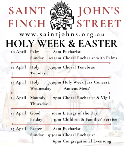 HOLY WEEK & EASTER SERVICES 2022